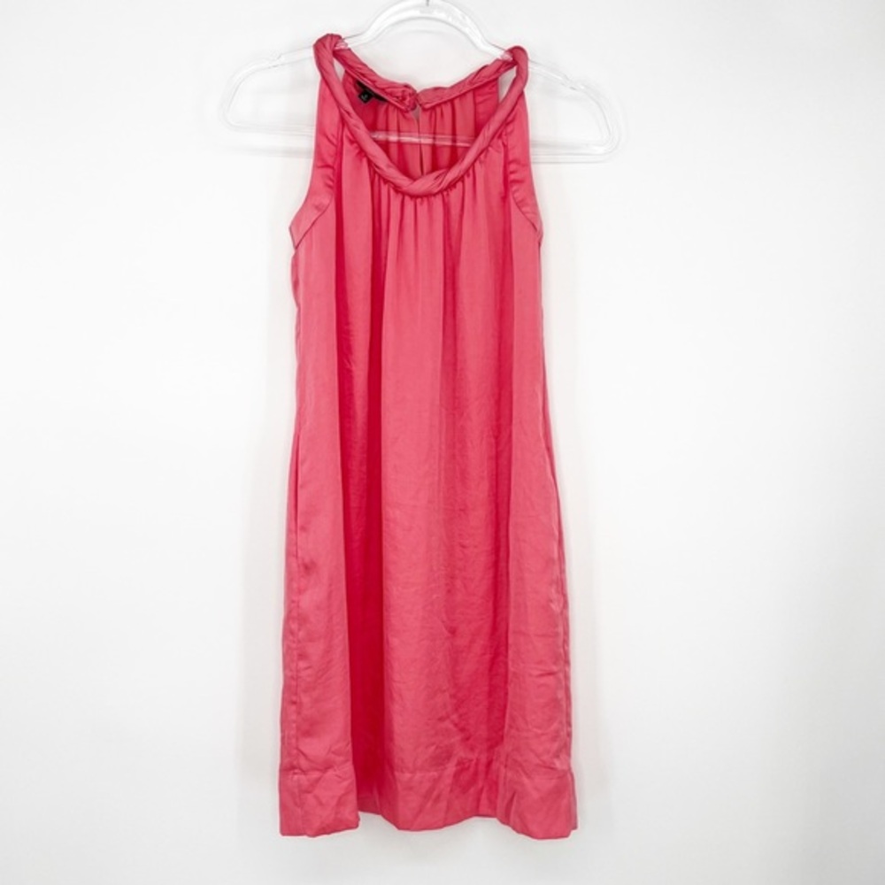 Talbots Coral Twisted Neckline Sleeveless Dress, Size 4